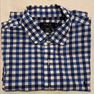 Polo by Ralph Lauren Blue Checkered Men's Shirt